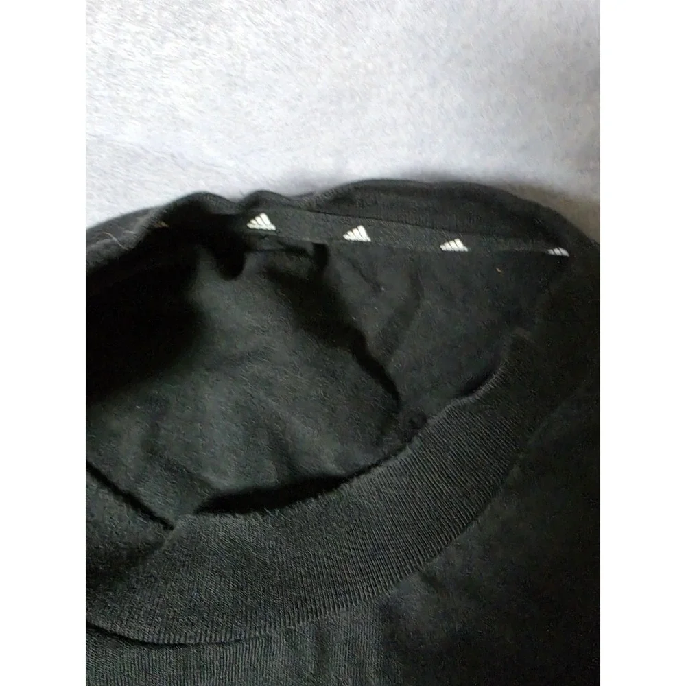 Adidas Men's T-Shirt Crew Neck Short Sleeve Black sz L